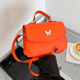 PU Leather Flap Shoulder Bag Small Messenger Handbag Crossbody Plaid Purse