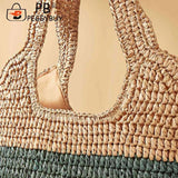 Hand-Woven Underarm Bag for Seaside Holiday