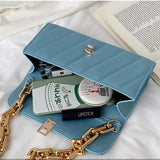 All-match PU Leather Chain Shoulder Bag for Women