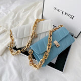 All-match PU Leather Chain Shoulder Bag for Women