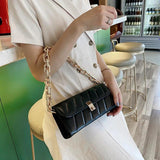 All-match PU Leather Chain Shoulder Bag for Women