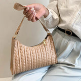 Women's PU Leather Shoulder Bag with Butterfly Chains