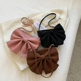 Women One Shoulder Bag 2022 Autumn Big Bowknot Handbag