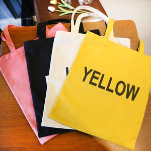 Canvas Beach Travel Bag Letters Women Shoulder Handbags Zipper Bag