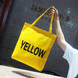 Canvas Beach Travel Bag Letters Women Shoulder Handbags Zipper Bag