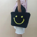 Faux Fur Women's Shoulder Bags Winter Ladies Small Tote Purse Handbags