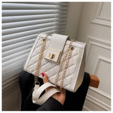 Vintage PU Leather Shoulder Bag for Women Handbag Clutch Pouch