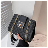 Vintage PU Leather Shoulder Bag for Women Handbag Clutch Pouch