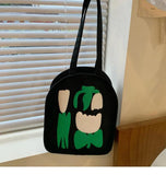 Casual Canvas Zipper Handbag with Large Capacity