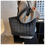 Nylon Casual Tote Bag for Women Top Handle Large Capacity Shoulder Bag