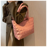 Nylon Casual Tote Bag for Women Top Handle Large Capacity Shoulder Bag