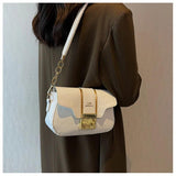 Stone Pattern PU Leather Shoulder Bag Crossbody Flap Purse Female Handbag Clutch