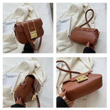 Stone Pattern PU Leather Shoulder Bag Crossbody Flap Purse Female Handbag Clutch