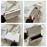 Vintage Flap Shoulder Bags PU Leather Underarm Messenger Bag for Women