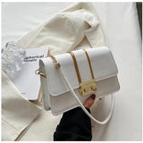 Vintage Flap Shoulder Bags PU Leather Underarm Messenger Bag for Women