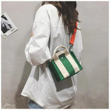 Autumn Canvas Crossbody Bag Top-handle Shoulder Purse