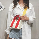 Autumn Canvas Crossbody Bag Top-handle Shoulder Purse
