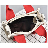 Autumn Canvas Crossbody Bag Top-handle Shoulder Purse
