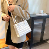 Solid Women's Bag Spring Small Square Bag Retro Shoulder Messenger Handbag