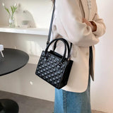 Solid Women's Bag Spring Small Square Bag Retro Shoulder Messenger Handbag