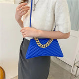 Striped Small Square Bag Retro Shoulder Messenger Bag