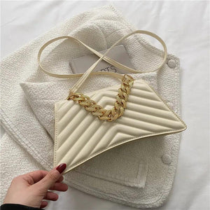 Striped Small Square Bag Retro Shoulder Messenger Bag