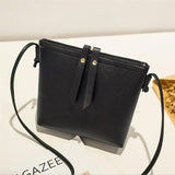 Small Women's Handbag PU Leather Zipper Shoulder Bag