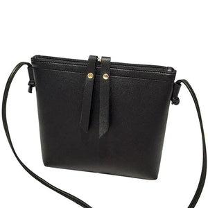 Small Women's Handbag PU Leather Zipper Shoulder Bag