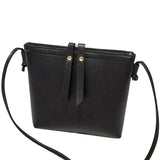Small Women's Handbag PU Leather Zipper Shoulder Bag