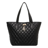 Large Capacity Diamond Check Bag Women's Tote Casual Handbag