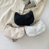 Women Small Shoulder Underarm Bag Vintage Butterfly Chain Zipper Purse