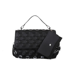 Textured Chain Shoulder Bag Crossbody Small Square Bag