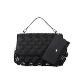 Textured Chain Shoulder Bag Crossbody Small Square Bag