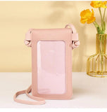 Touch Screen Leather Cell Phone Bag Multifunction Shoulder Bag Wallet