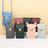 Touch Screen Leather Cell Phone Bag Multifunction Shoulder Bag Wallet