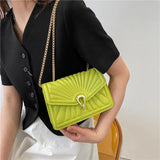 Spring Chain Crossbody Bag Casual Shoulder Small Square Bag