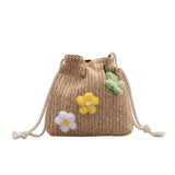 Small Fresh Straw Woven One-Shoulder Messenger Bag