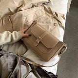 Vintage Small Flap Messenger Bag Women Crossbody Bag