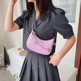 Women PU Leather Shoulder Bag Vintage Butterfly Chain Mini Handbag