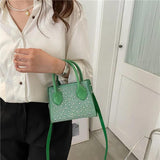 Retro Women's Casual Handbag Shoulder Messenger Bag Small Square Bag