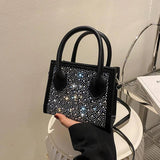 Retro Women's Casual Handbag Shoulder Messenger Bag Small Square Bag