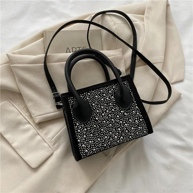Retro Women's Casual Handbag Shoulder Messenger Bag Small Square Bag