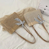 Casual Straw Woven Women Shoulder Bag Knitting Handbag Large Capacity Summer B