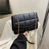 Retro Plaid Small Square Bag Chain Handbag