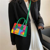 Small Square Shoulder Messenger Crossbody Bag Clutch