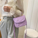 Spring Retro Shoulder Handbag Casual Indentation Messenger Bag