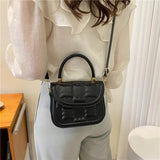 Spring Retro Shoulder Handbag Casual Indentation Messenger Bag