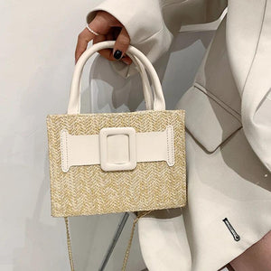 Summer Western Style Handbag Straw Crossbody Bags for Women Tote Bag