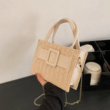 Summer Western Style Handbag Straw Crossbody Bags for Women Tote Bag