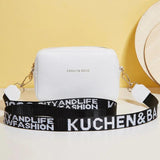 Embroidered Shoulder Messenger Bag for Women